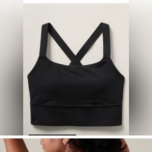 Athleta Black Racerback Sports Bra Intimates